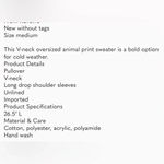 Free People  Little Animal Pullover in Blue Fig Combo nwot size m Photo 8