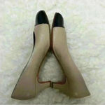 Agl Black Patent Brown Leather Cap Toe Slip On Block Size undefined Photo 5