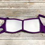 Quintsoul Purple Twisted Front Padded No Underwire Sweetheart Bikini Top NWT 8 Photo 5