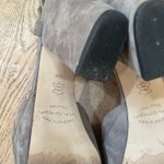 via spiga  Taupe Suede Platform Block Heel Sandals Ankle Strap Women’s Size 9 Photo 4