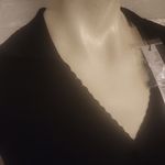 Elie Tahari  RIBBED BUTTON DOWN SHORT BLACK DRESS SIZE XS Photo 3