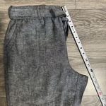 Soho New York & Company Street Linen Women Charcoal Relaxed Fit Pants Size L Photo 9