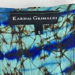 Karina Grimaldi  Blue & Black Print Sleeveless Top S Photo 5