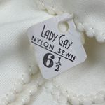 Lady Gay Vintage White Nylon Gloves w/ Pearl Buttons Elegant Formal Wear [6 1/2] Photo 6
