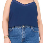 1. State  sheer insert camisole tidal navy Size 1X Photo 0