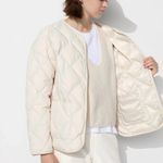 Uniqlo  Women's PUFFTECH Relaxed Quilted Jacket - Natural Photo 3