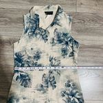Connected Apparel Women Linen Blend Floral Sleeveless Buttondown Dress Sz 10 Photo 11