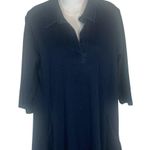 Women With Control QVC Blue Denim 3/4 Sleeve Polo Dress Size Medium Photo 2
