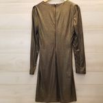 {6} Taylor Gold Shimmer Dress Holiday Party Cocktail Wedding Photo 2