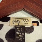 Issa London split Black and Brown Polka Dot Long Sleeve Dress Size 4 Photo 1