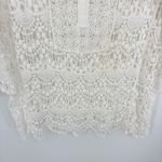 Crochet Lace Tunic Top Size XL White Photo 3