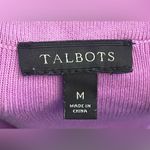 Talbots - Purple 3/4 Sleeve Top with Gold Buttons in the Back Size M Photo 7