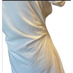 ZARA  White Puff Sleeve Mini Open Back Linen Blend Medium‎ Photo 5