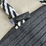 Rachel Zoe  Box of Style Black Straw Tote Bag NWT Photo 6