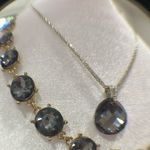 American Vintage Vintage bracelet pendant necklace set Cocktail Party Jewelry Smokey Quartz stone Photo 7