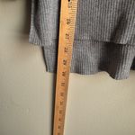 Vila Milano Gray Pullover Sweater Wool Blend Unique Cutout Design Neck Size L? Photo 9