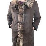 American Vintage Vintage Penny Lane Faux Fur Maximalist Hippie Prehistoric Snowbunny Long Coat Photo 0