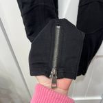 Burberry  Brit Womens Pants Medium Black Stretch Motto Designer Zip Rebel Skinny Photo 4