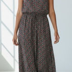 *New DIP Maxi Sundress Womens XL Floral Print Boho Granola Indie Summer Festival Orange Photo 0