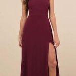 LULU’S Remarkable Arrival Plum Purple Sleeveless Maxi Dress Size L Photo 0