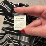 SheIn  Black and White Vertical Striped High Waist Shorts Photo 4