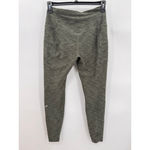 Eddie Bauer  Leggings Olive Green Black Zip Thigh Pockets Ankle Length Athletic M Photo 2