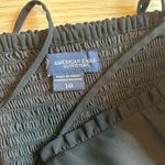 American Eagle  Black Ruffle Sweetheart Dress Size 10 Photo 7