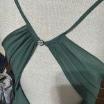Azazie  Cora Dress Bridesmaid Gown Prom Long Dark Green Size M Sleeveless Photo 4