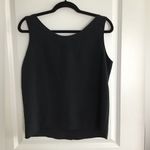 Martinique women's black sleeveless button front top, Size: M Size M Photo 3