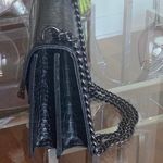 Gorgeous Vegan Crocodile Handbag Black Photo 7