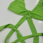 Lovers + Friends  Wrap Bikini Top Neon Photo 1