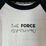 Disney  Parks Disneyland World Star Wars The Force Is With You Raglan Tee T-Shirt Photo 1