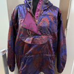 Obermeyer Vintage‎ 90's Obermyer Women's Ski Jacket Pink Red Floral Satin Windbreaker Coat Photo 0