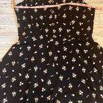 Aeropostale Black Daisy Spaghetti Strap Romper Size Medium Photo 1