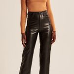 Abercrombie & Fitch Abercrombie Vegan Leather Ankle Pants Photo 0