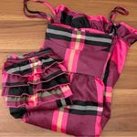Victoria's Secret VICTORIA’S SECRET Plaid Pink/Black Open Back Babydoll Tank & Panty Set Size XL Photo 2