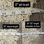 None VTG Ivory Beaded Lace Cardigan Pearl & Sequin Embellished Party Bridal NYE Glam Photo 10