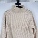 Main Strip  Women's Knit Turtleneck Pullover‎ Sweater Cream Size Small fisherman Photo 2