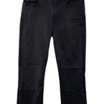 frame denim FRAME Le Crop Mini Boot Jeans Women's Faded Black Denim Size 27 Mid Rise Cropped Photo 0