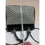 No Brand Tote/Shoulder Large Black/Cream bag Black Photo 5