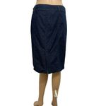 Ann Taylor Jean Skirt Womens Sz 4 Straight Pencil Dark Denim Knee Hem City Chic Photo 4
