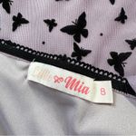 Lillie & Mia Women’s Velvet Butterfly Mini Dress Baby Doll Sleeveless Purple 8 Photo 10