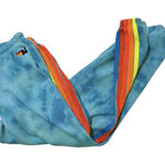 Aviator Nation  5 Stripe Sweatpant in Tie Dye Neon Blue Photo 0