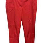 Talbots  The Perfect Crop Red Ankle Chino Pants Red Holiday Size 12 Office Photo 0