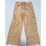 American Eagle  Linen Blend Peach Orange Light Weight Cargo Baggy Wide-Leg Pant 6 Photo 2