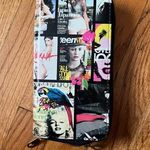 Popart Multi Color Celebrity Style Parody Magazine Fashion Zipper Clutch wallet Photo 0