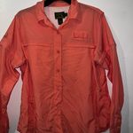 Cabela's  Casual Button Down Shirt Lightweight Womens Size Large Zip Away Photo 0
