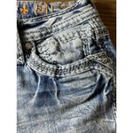 Rock Revival Women Size 28 Pearlie Mid Rise Skinny Jeans Embellished Embroidered Photo 10