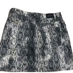 ZARA  Snake Print Denim Mini Skirt, Size M Photo 1