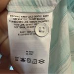 Columbia Teal and White Striped Shirt Photo 10